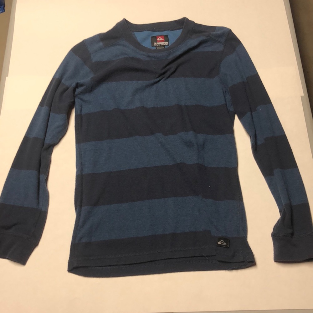Blue quiksilver shirt for kids- Large
